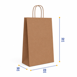 sacola de papel kraft  M